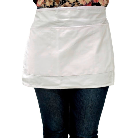 DELANTAL CORTO 12x 24 BLANCO
