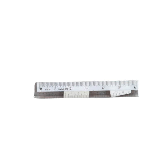 REGLA TRANSP 15 CM. IRROMPIBLE
