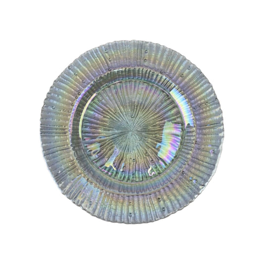 PLATO BASE 13" PLATEADO LISO