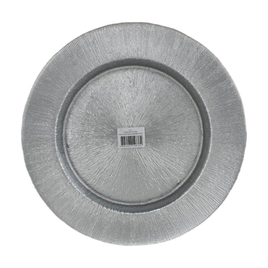 PLATO BASE 13" PLATEADO