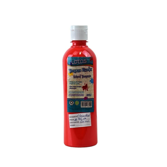 TEMPERA 500ml ROJA  LOTOS
