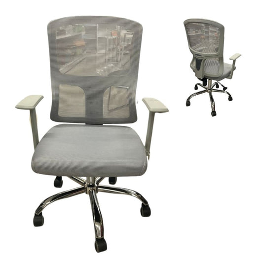 SILLA P/OFICINA GRIS OSC B/GRI