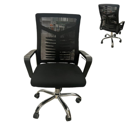 SILLA P/OFICINA NEGRA