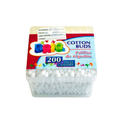 HISOPO BRIO SET 200 PCS. IN BOX