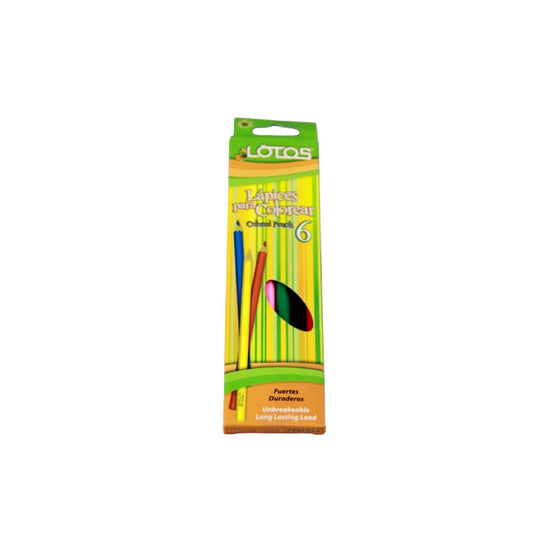 LAPIZ DE COLOR 7" X 6 PCS.  LO