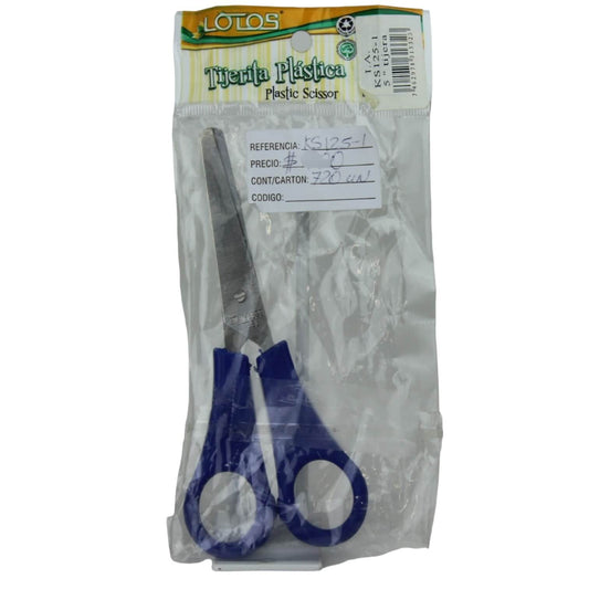TIJERA ESC 5" C/ASA PLASTICA
