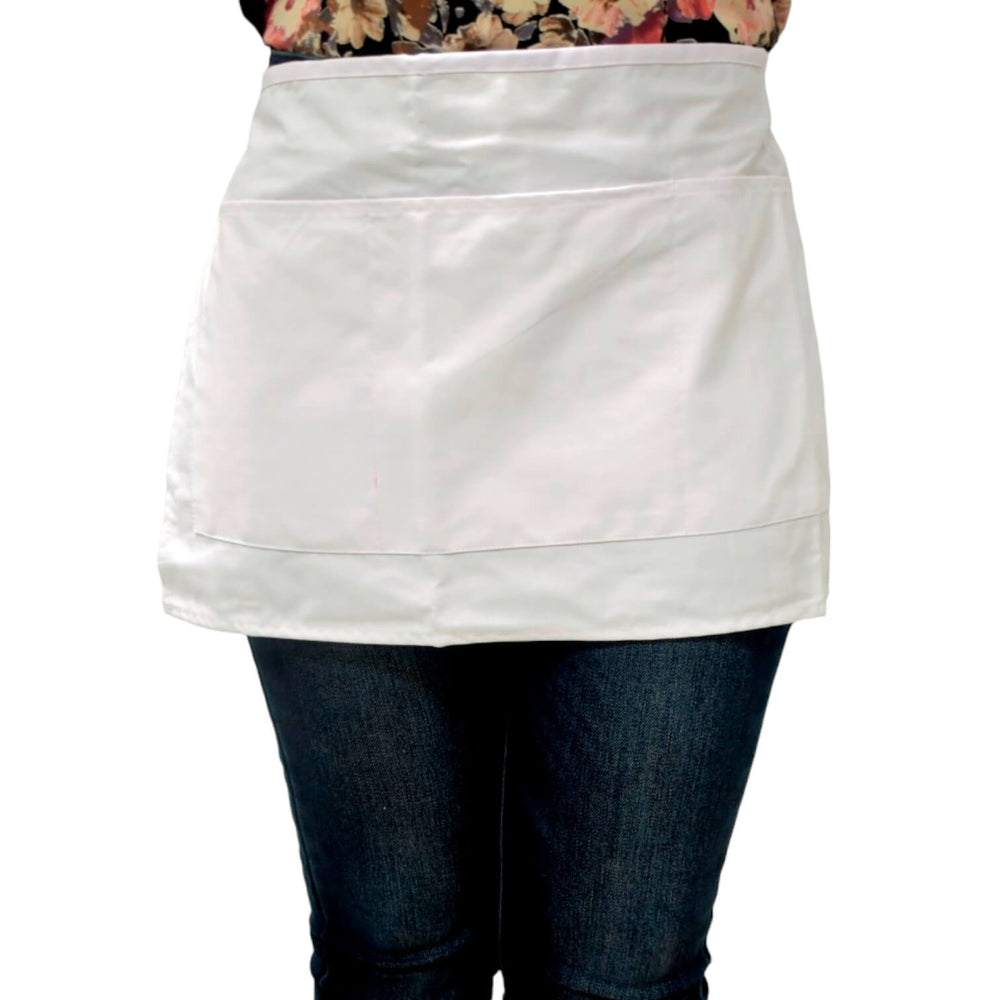 DELANTAL CORTO 12x 24 BLANCO
