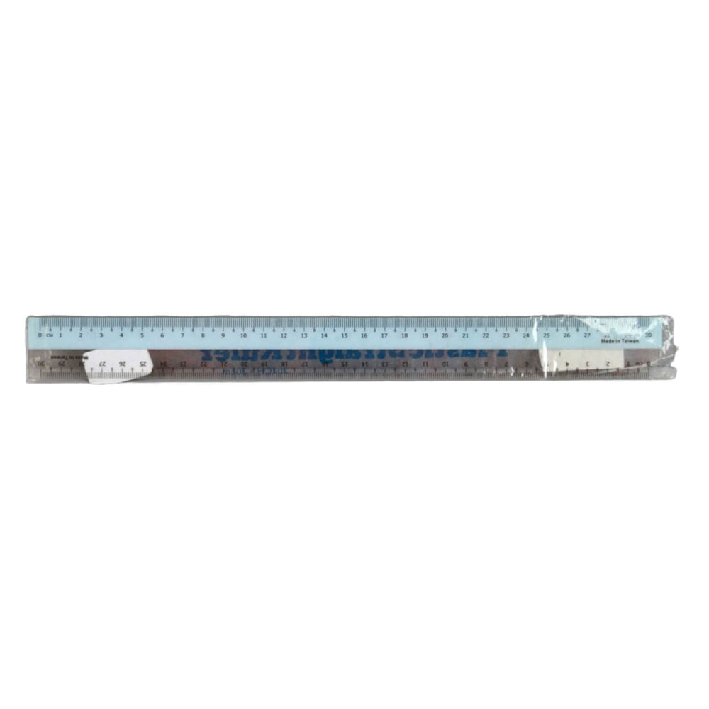 REGLA TRANS. 30 CM IRROMPIBLE