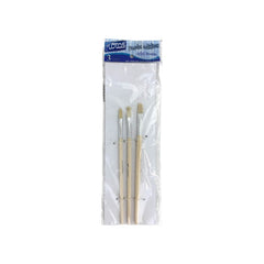 PINCELES SET 3 PCS FIBRA NATUR