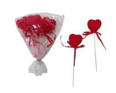 CORAZONES ROJO 5.2cm x 6 PCS V