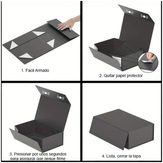 CAJA IMANTADA PARA REGALO  NEGRA