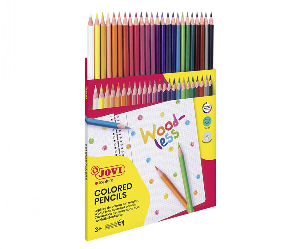 LAPICES DE COLOR 24/1 WOODLESS TRIAN