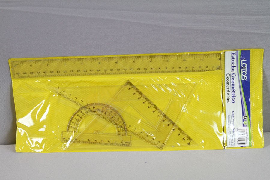 ESTUCHE GEOMETRICO 12" 4/1 TRA