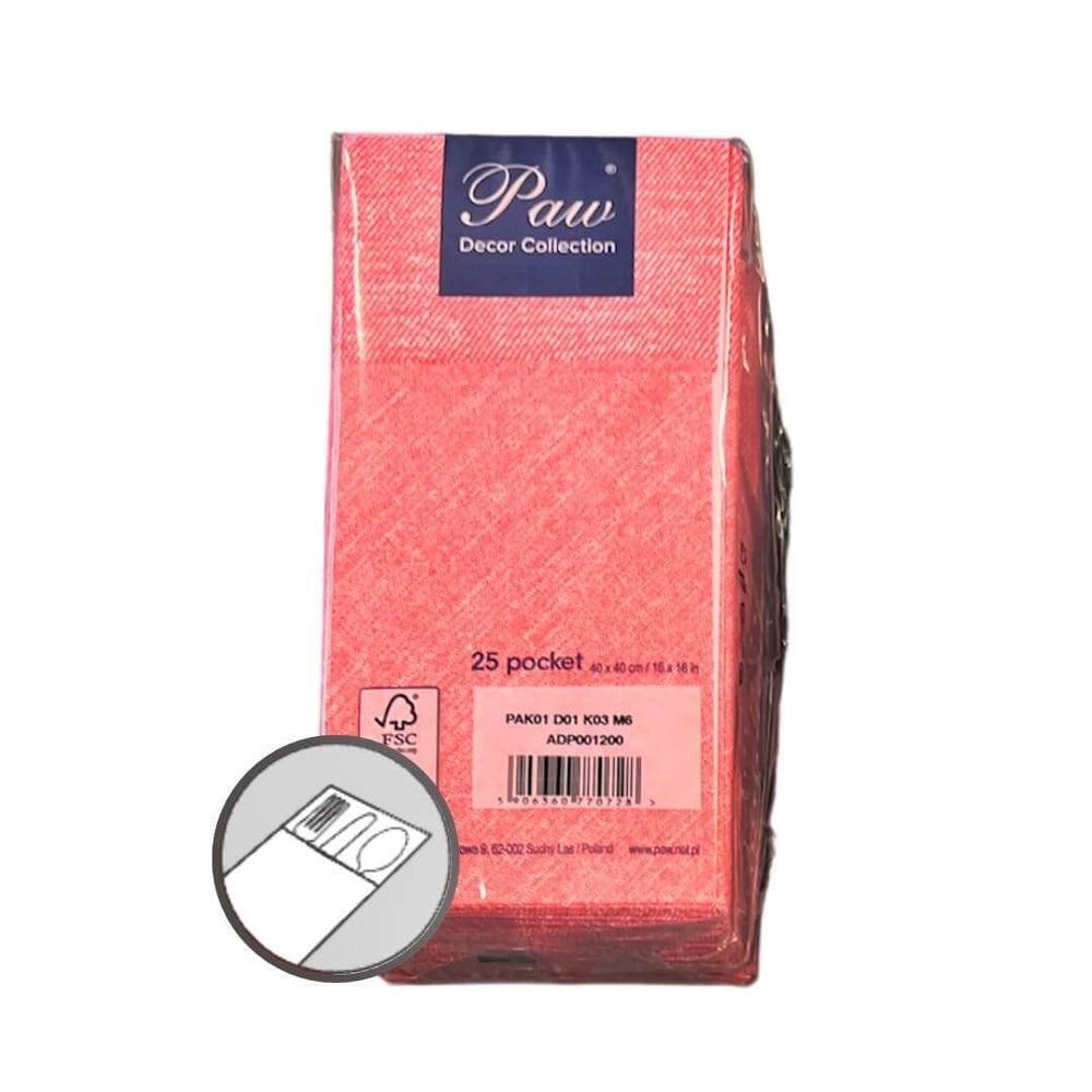 SERVILLETAS 25/1 POCKET 40X40c