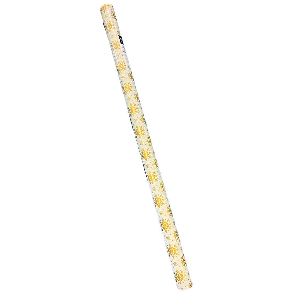 PAPEL REGALO SNOWFLAKE GOLD 70