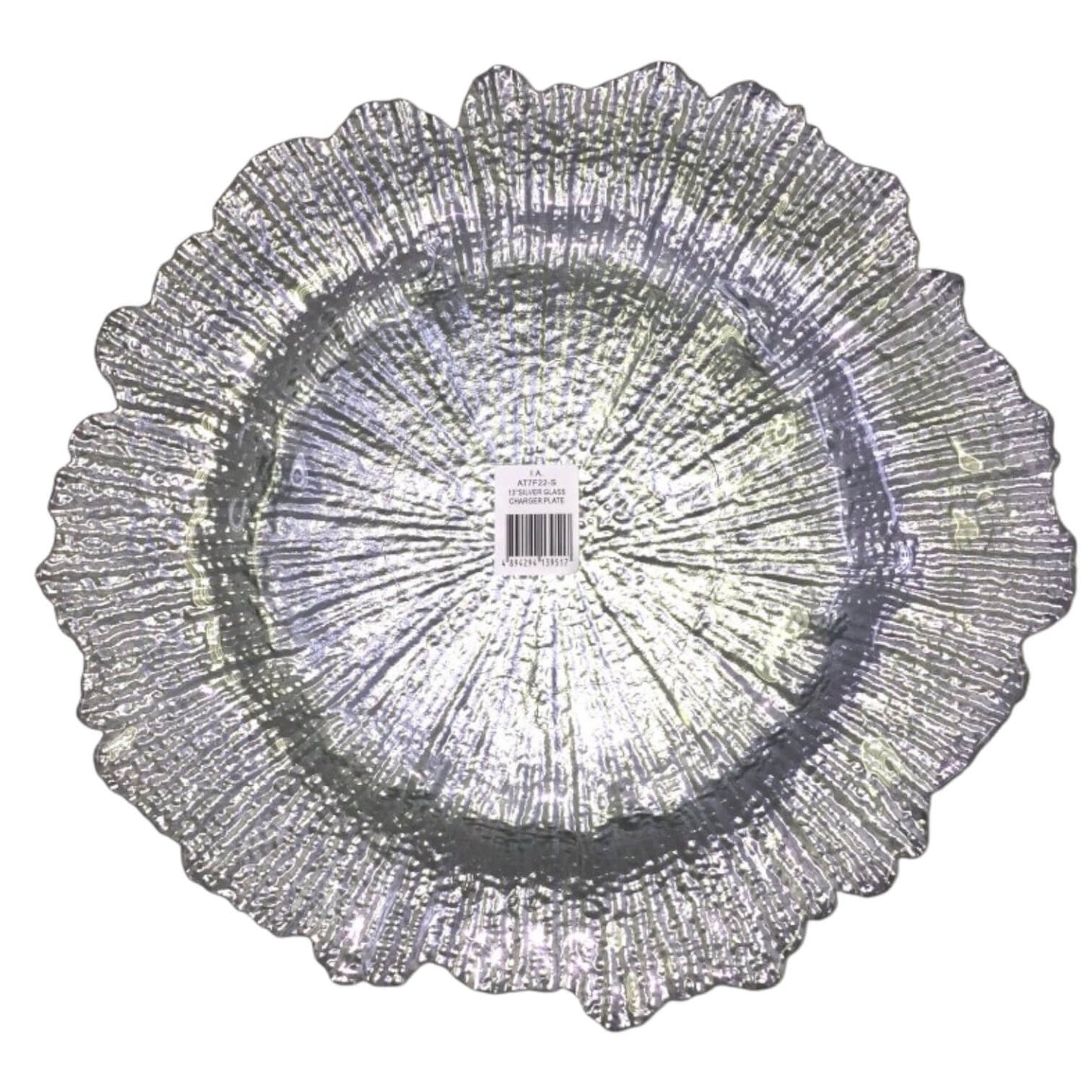 PLATO BASE 13" PLATEADo BORDE