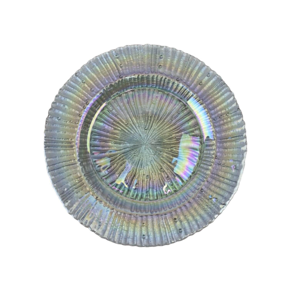 PLATO BASE 13" PLATEADO LISO