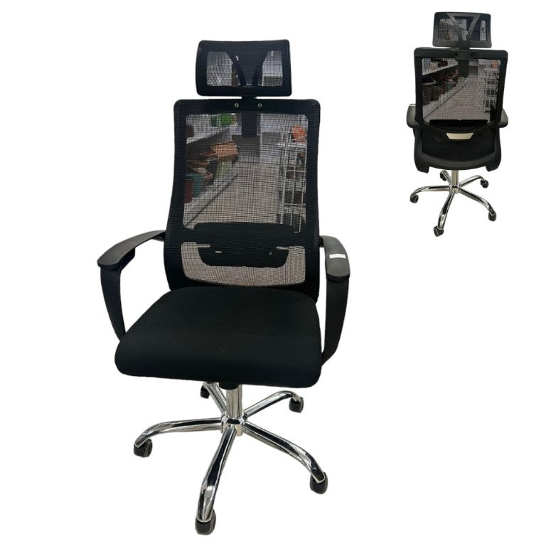 SILLA P/OFICINA NEGRA