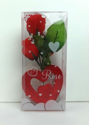CORAZON DE FOAM C/3 FLORES PVC