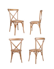 SILLA CROSS BACK C/ASIENTO 48X