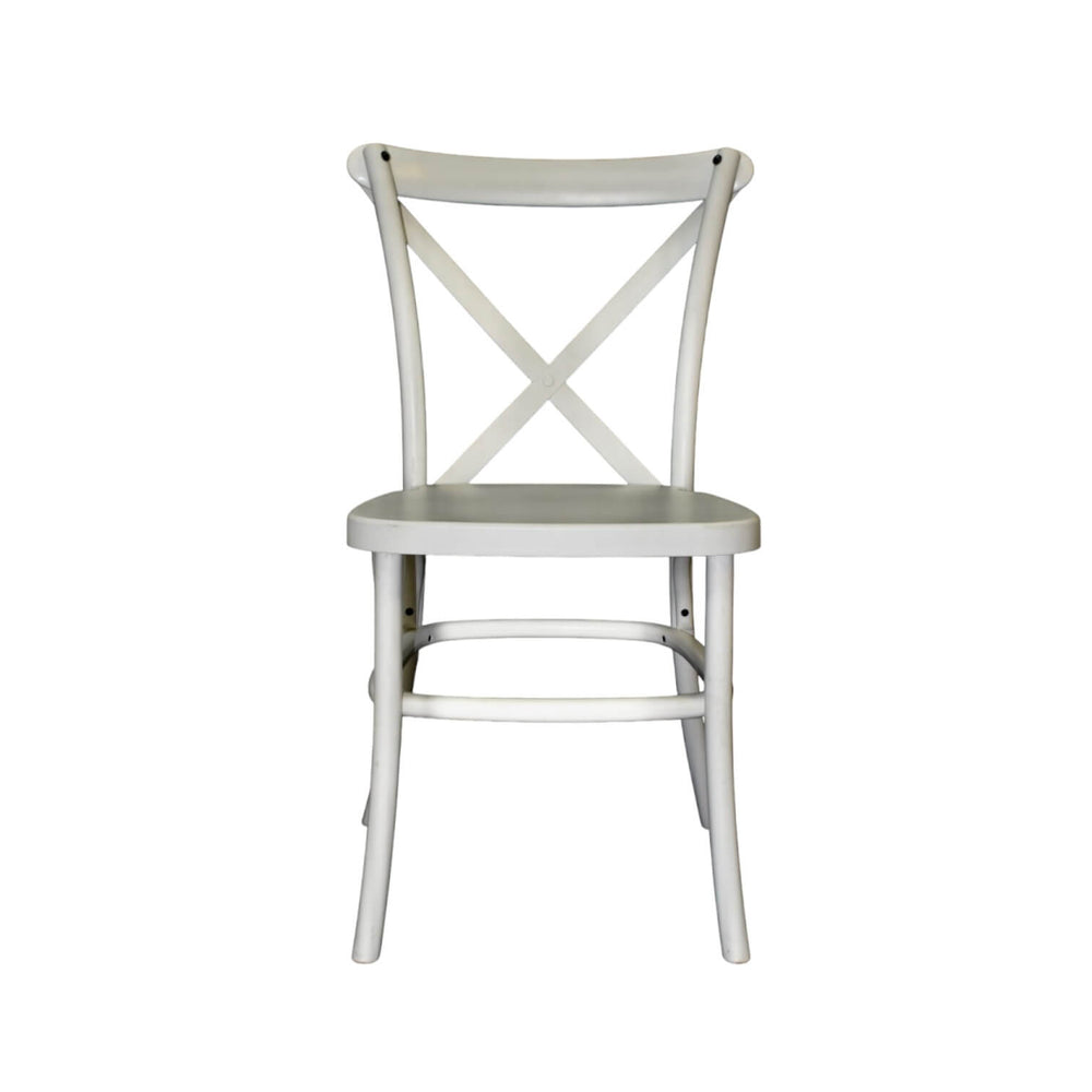 SILLA  CROSS BACK BLANCA 48 X