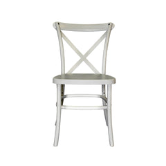 SILLA  CROSS BACK BLANCA 48 X