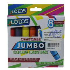 LAPIZ DE CERA 8 PCS. 1.4 X 10c