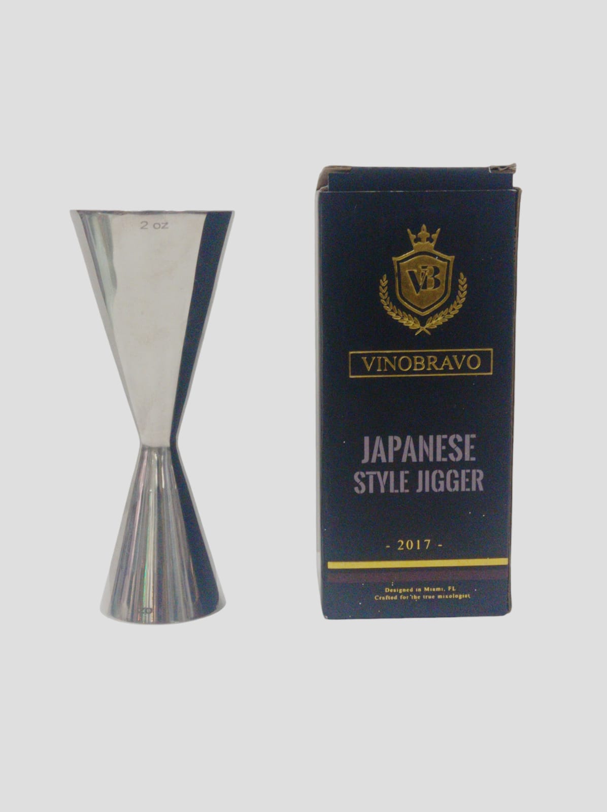 MEDIDOR P/TRAGO   2oz/1oz S/S