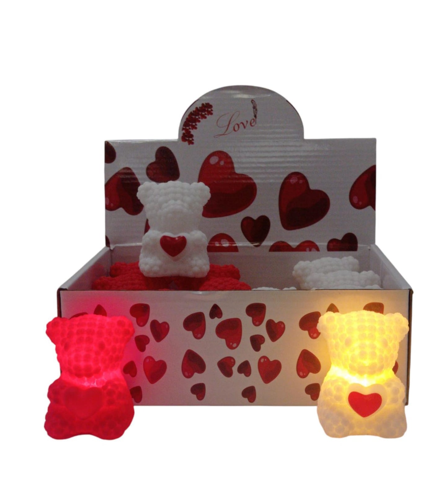 OSO ROSA C/CORAZON 6-6.5cm C/L