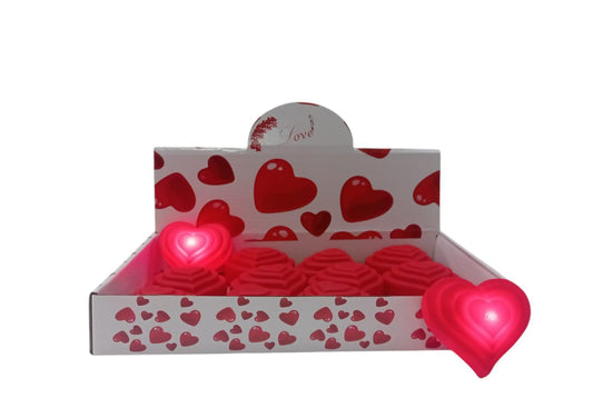 CORAZON LOVE 6cm C/LUZ, ROJO