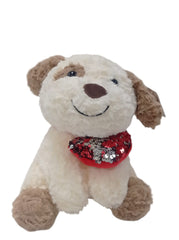 PERRO PELUCHE C/CORAZ 25CM