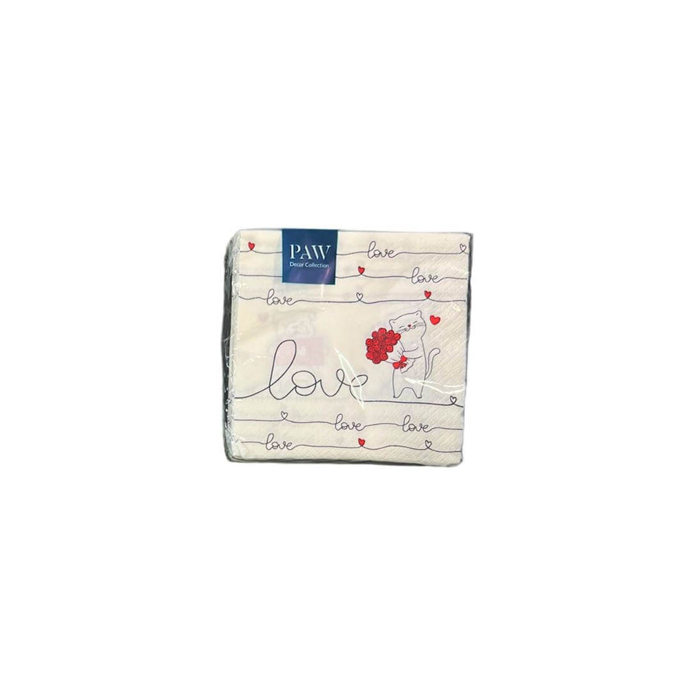 SERVILLETAS 20/1 25x25cm LOVE